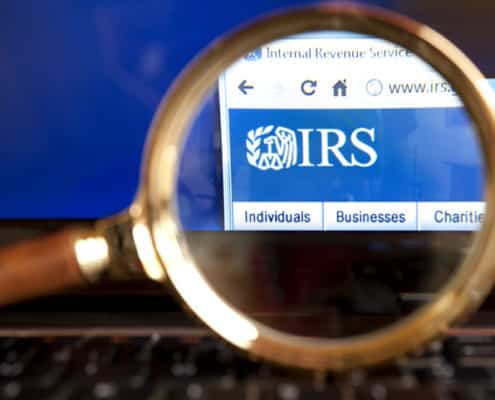 IRS webpage
